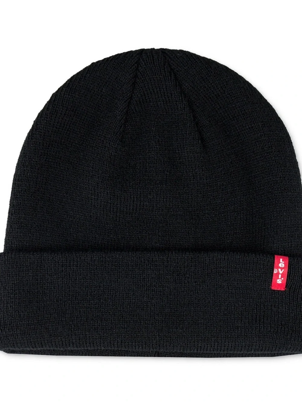 Levi's Knit Beanie - Black with Red Tag